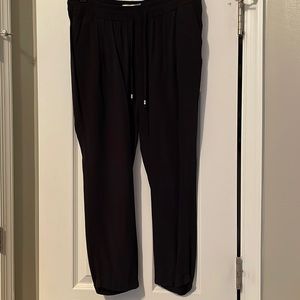 Drawstring straight leg pants